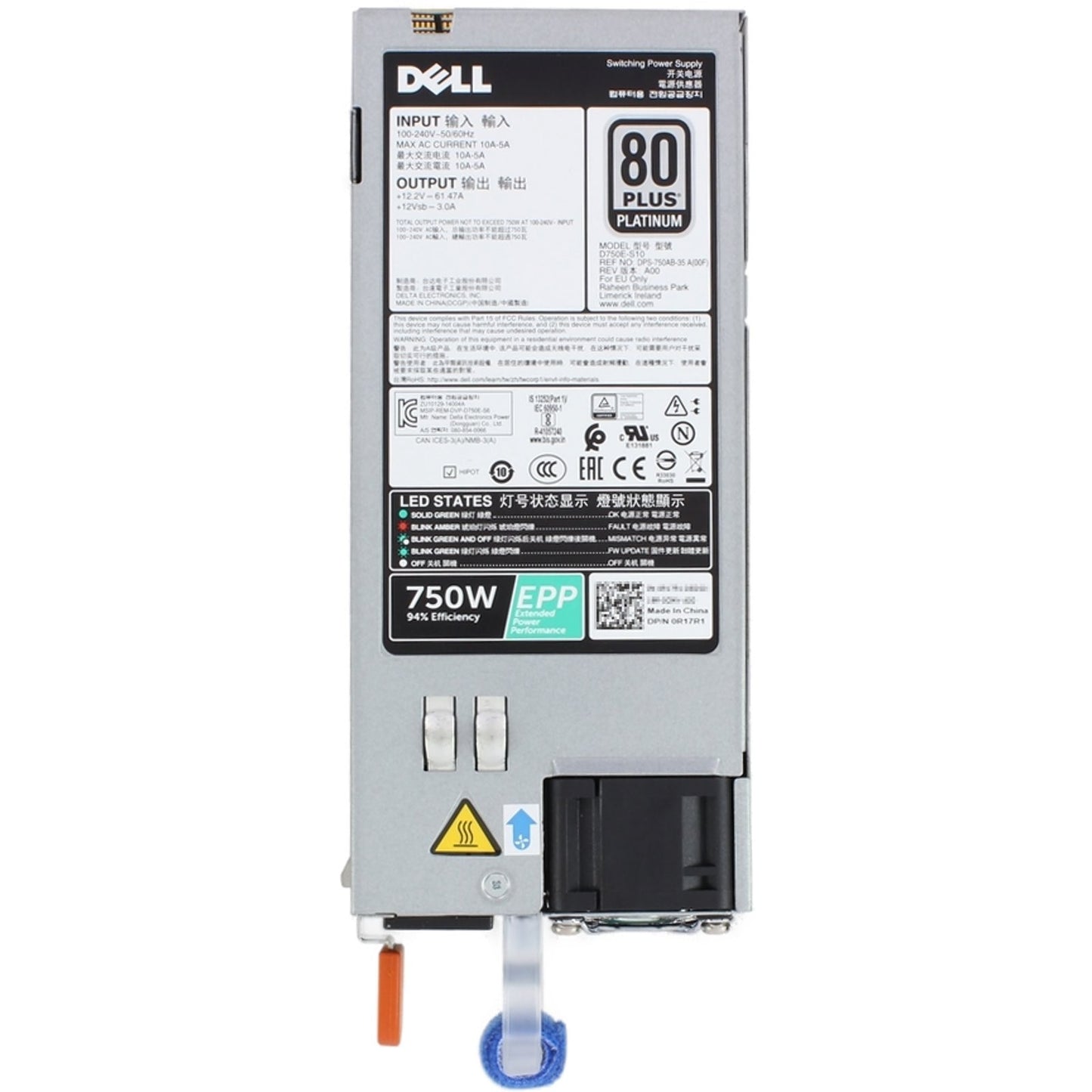Dell 450-AHVU Conversion kit AC S5248F-ON S5232F-ON S5224F-ON PSU/IO 2xPSU 4xFan