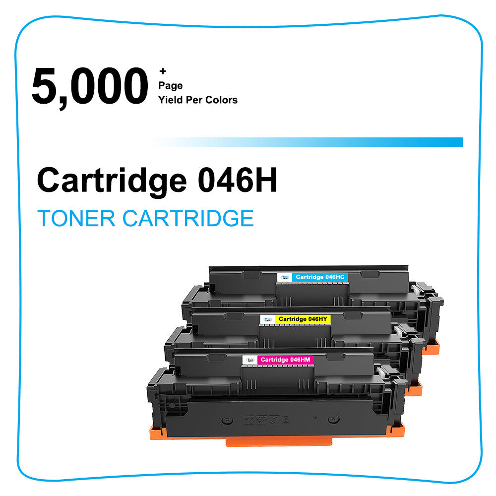 3PK Color Toner Compatible for Canon 046 046H Imageclass MF735 MF733cdw MF731cdw
