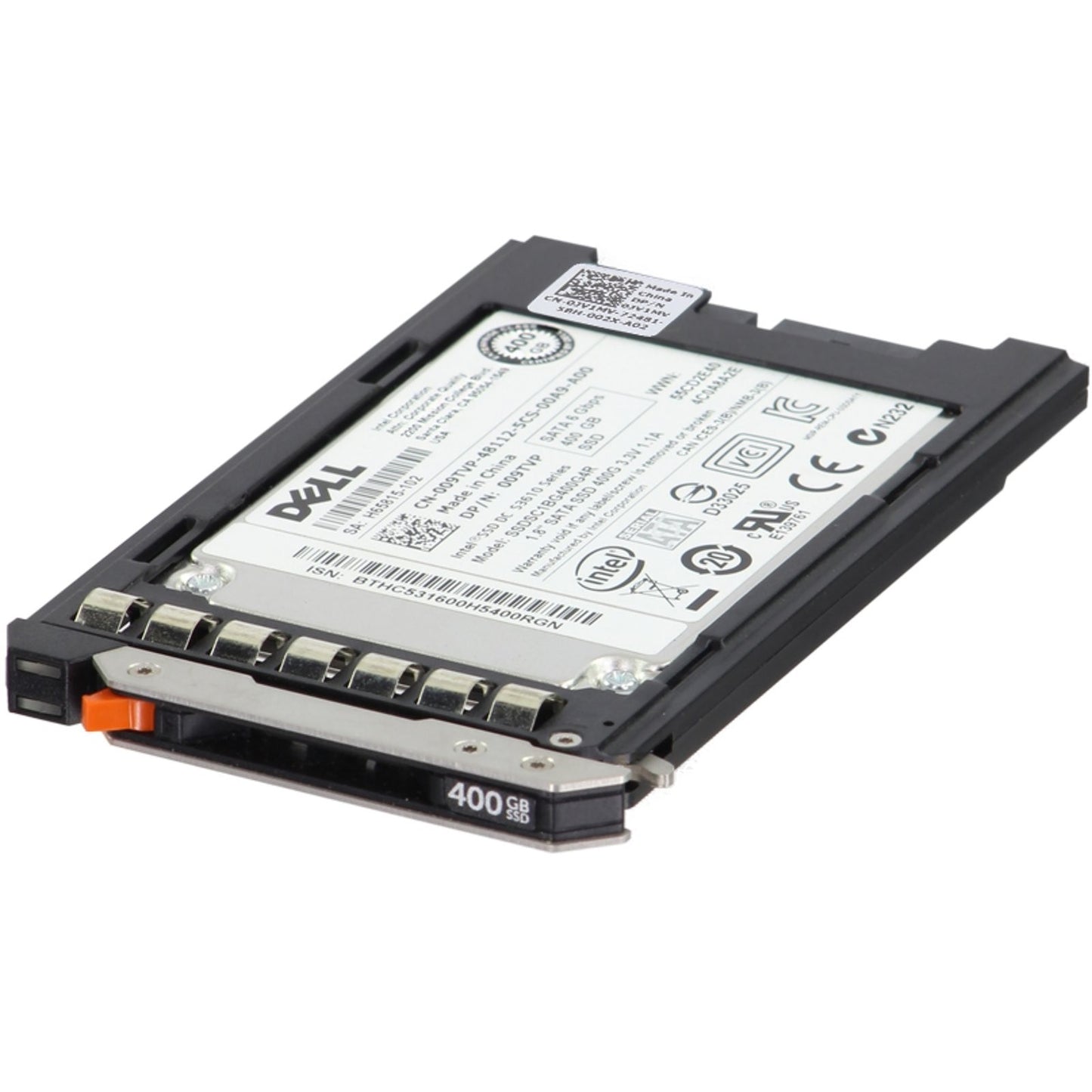 Dell 400GB 6Gbps SATA MU MLC 1.8 SSD S3610 CPO (09TVP) -R