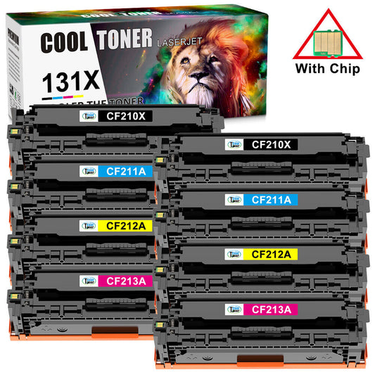 8 PK CF210X 131A Toner Set Compatible with HP LaserJet Pro 200 M251nw MFP M276nw