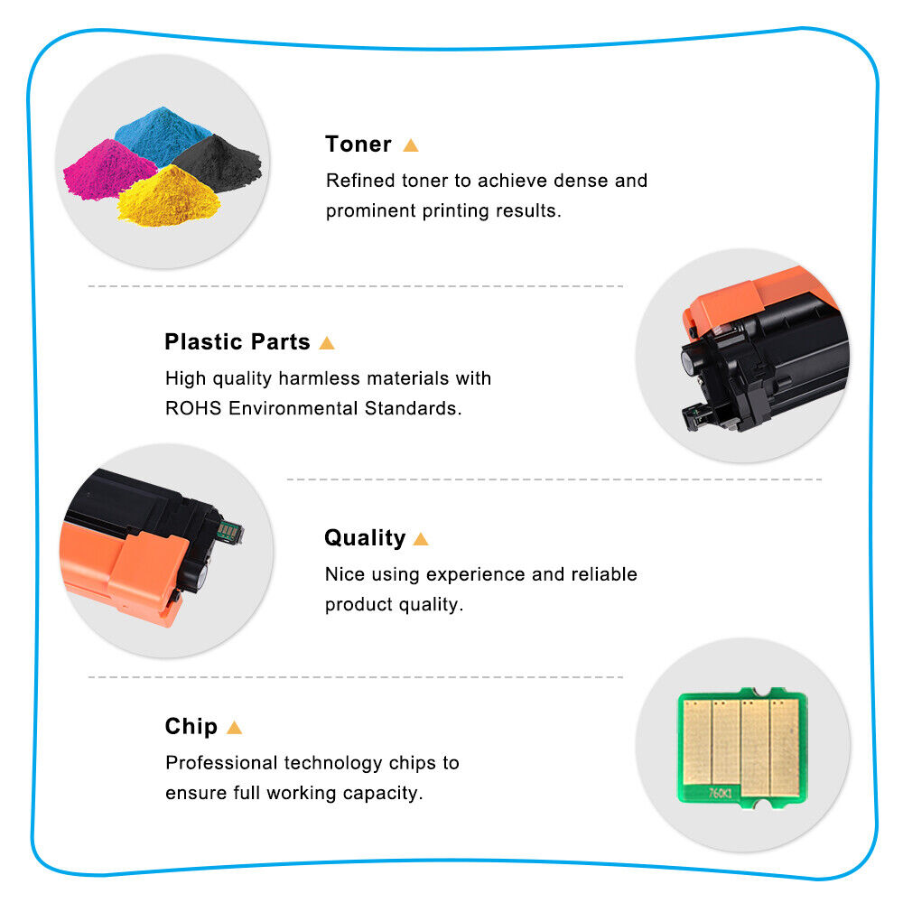 8PK TN227 Toner Cartridge compatible for Brother HL-L3270CDW HL-L3290CDW 3750CDW