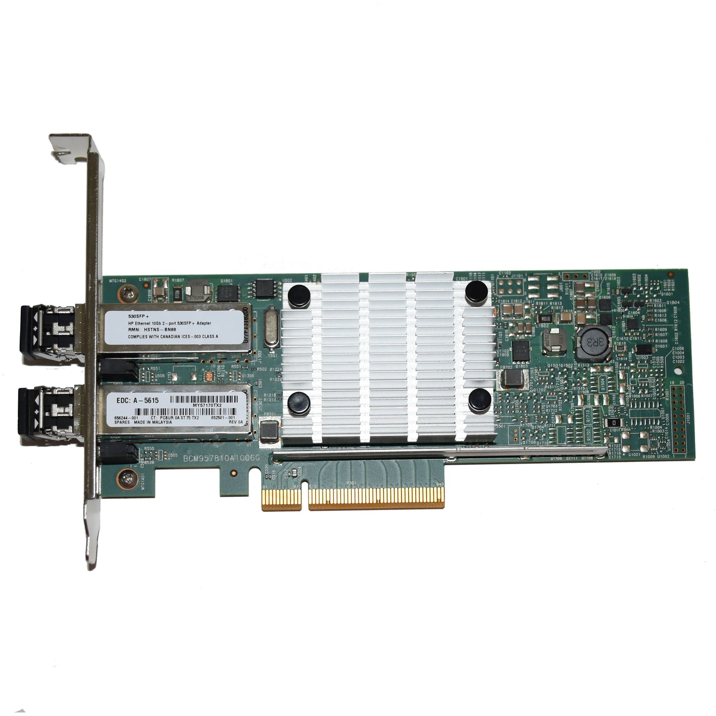 Lot of 4 HPE 530SFP+ 2-Ports 10GbE SFP+ Network Adapter with SFP+ 656244-001