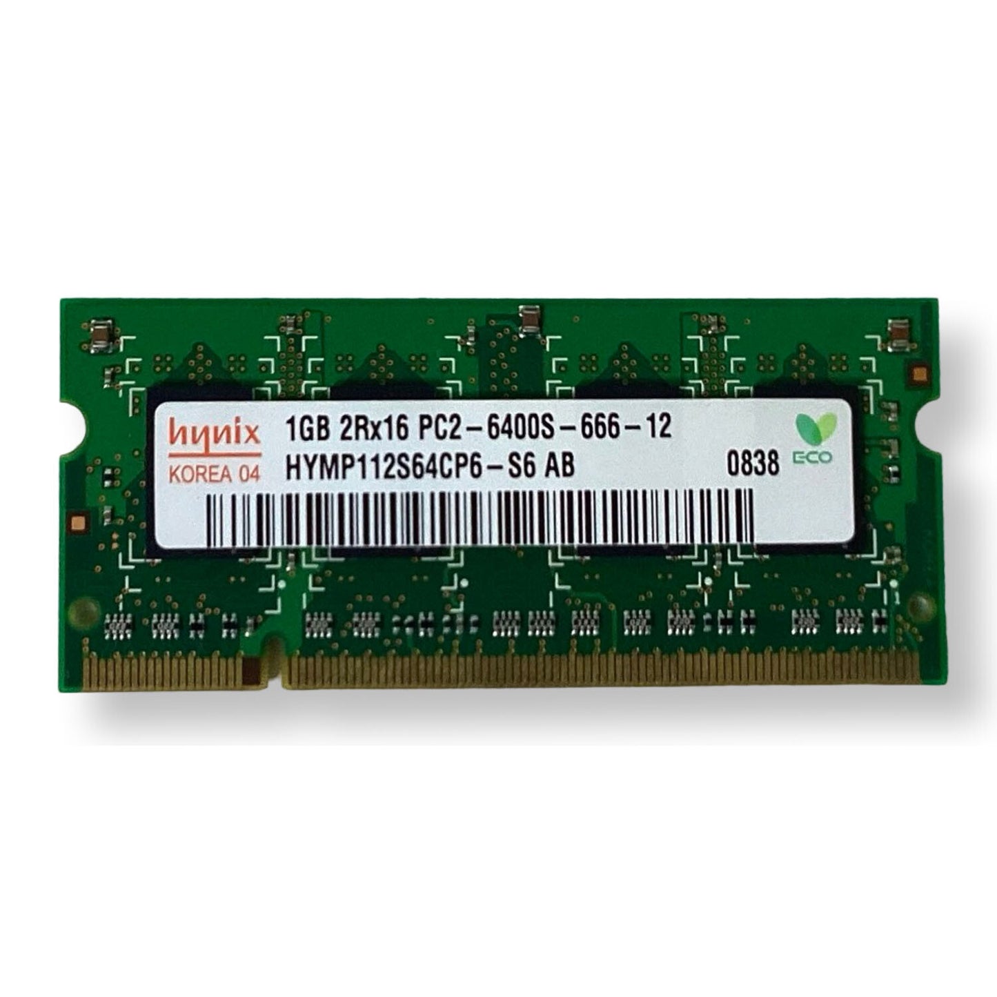 Lot 4 Hynix HYMP112S64CP6-S6-AB 1GB DDR2-800MHz PC2-6400 SoDimm Dual Rank RAM