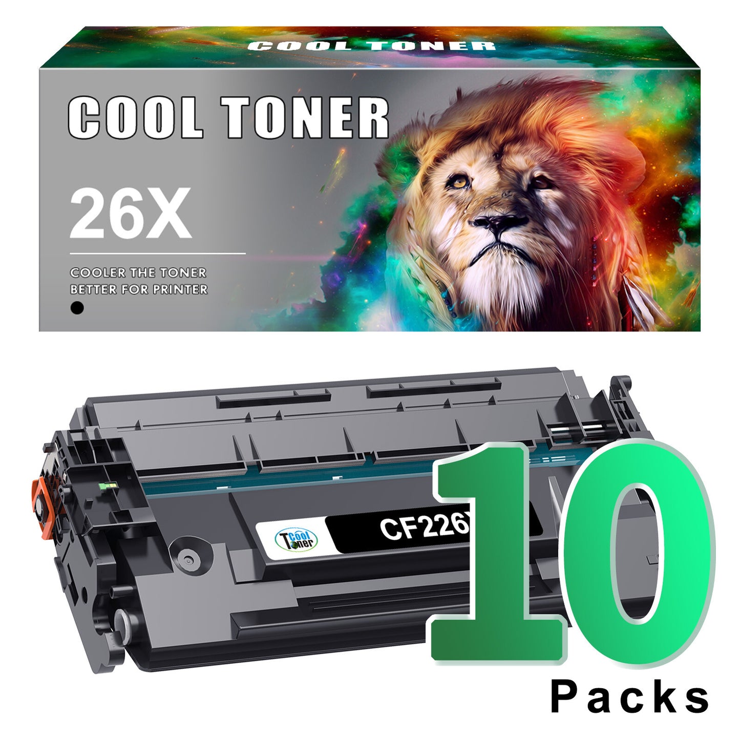 10 Pack CF226X 26X Toner Cartridge For HP LaserJet Pro M402 M402dn MFP M426fdn