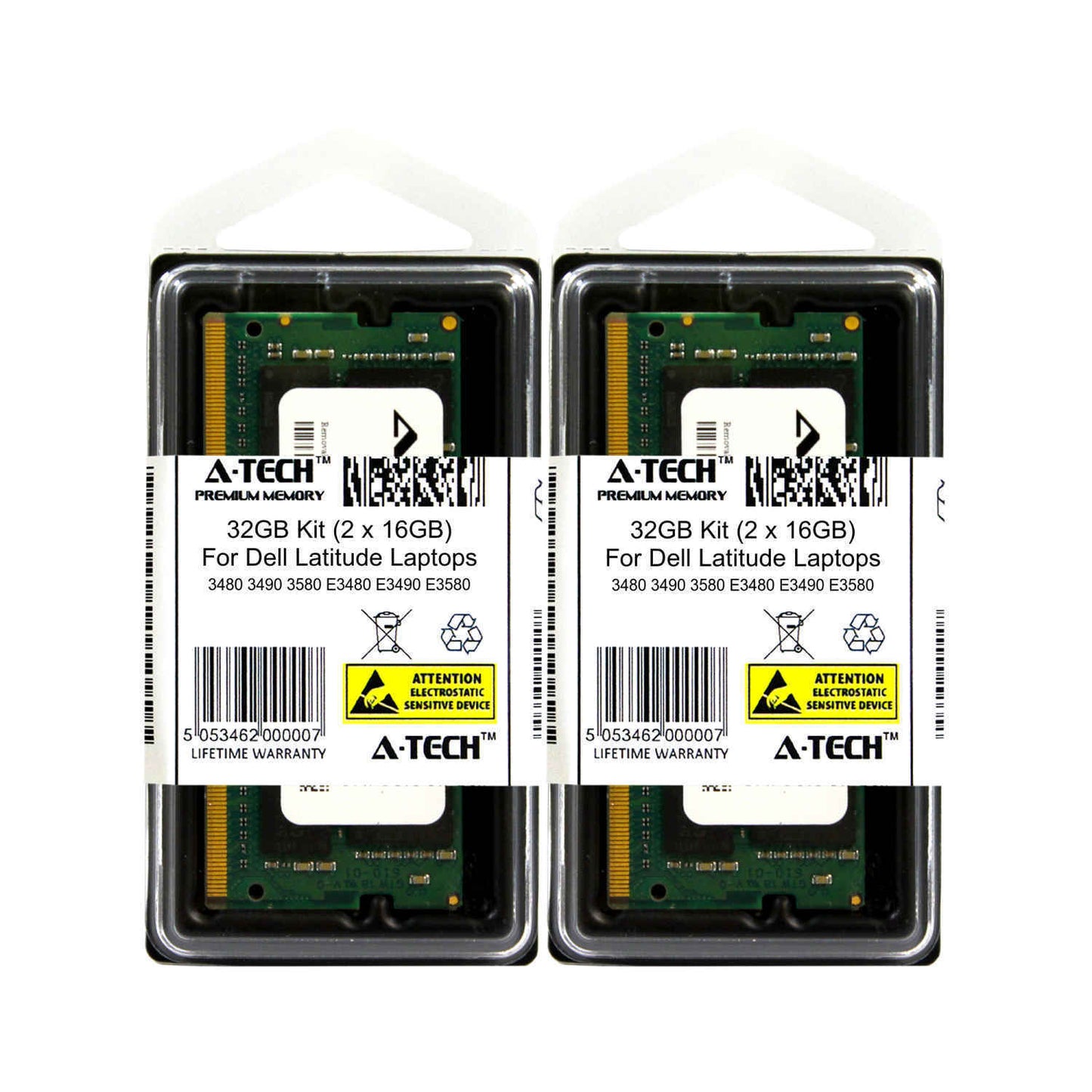 32GB 2x 16GB DDR4 Memory RAM for DELL LATITUDE 3480 3490 3580 E3480 E3490 E3580