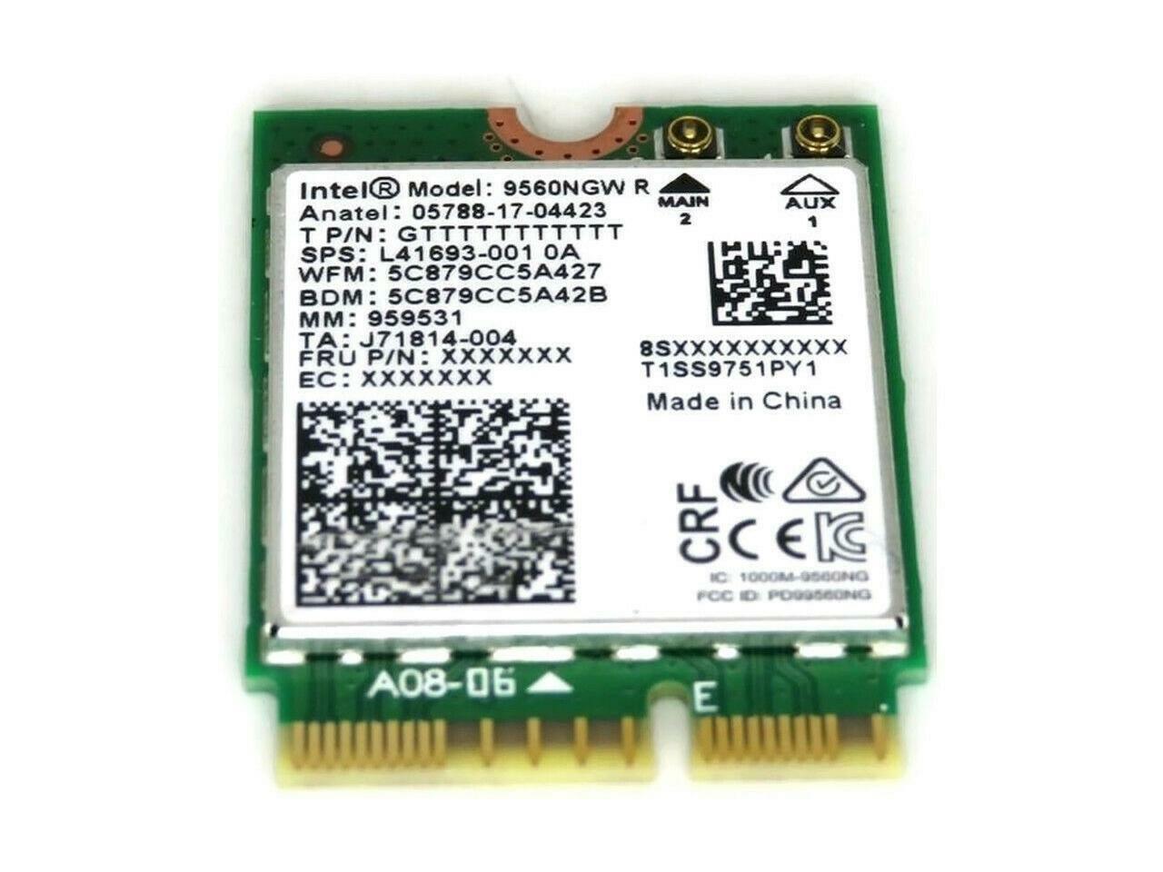 Lot of 5 OEM HP Chromebook 11 G7 2X2 INT JFP2 NV80 Intel Wireless WiFi Card wLAN