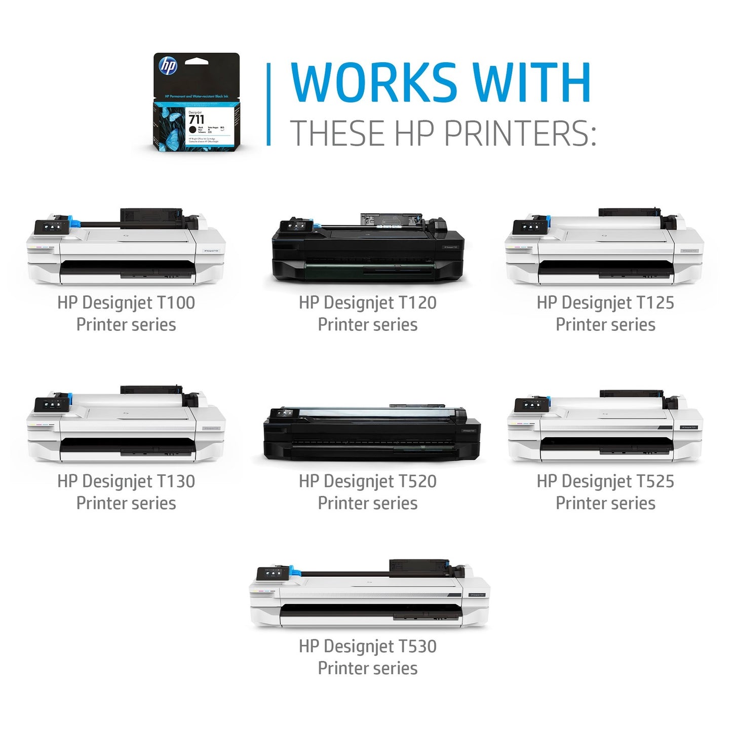 HP 711 3-pack 29-ml Magenta DesignJet Ink Cartridges, CZ135A