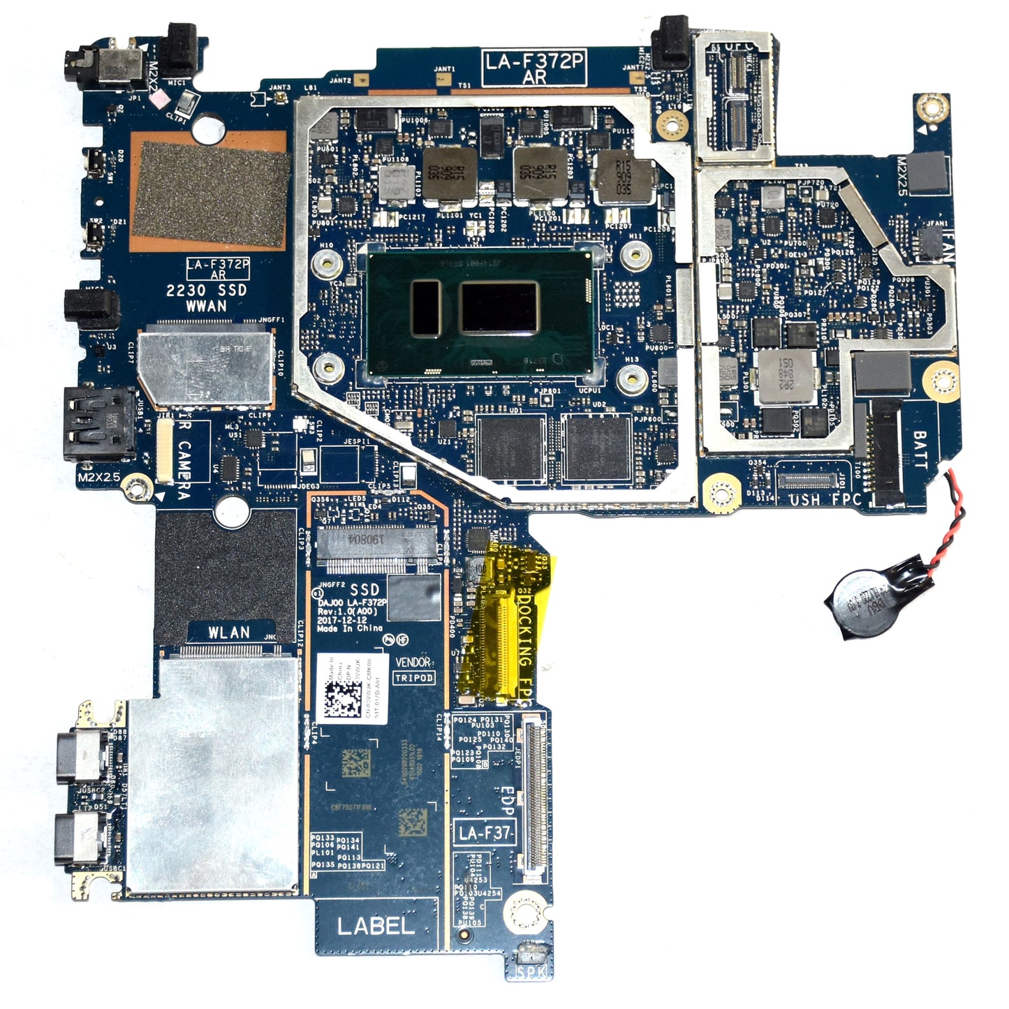 Dell Latitude 5290 2-in-1 Motherboard i7-8650U 16GB RAM LA-F372P 3VWJK