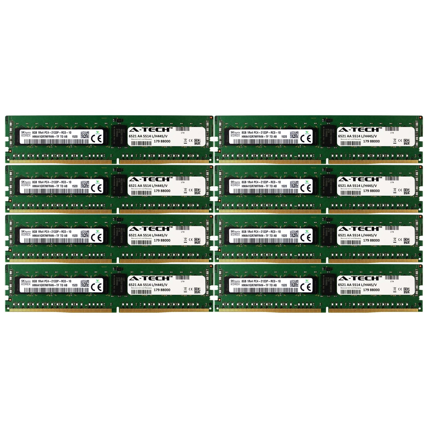 DDR4 2133MHz Hynix 64GB Kit 8x 8GB Lenovo ThinkServer TD350 Memory RAM
