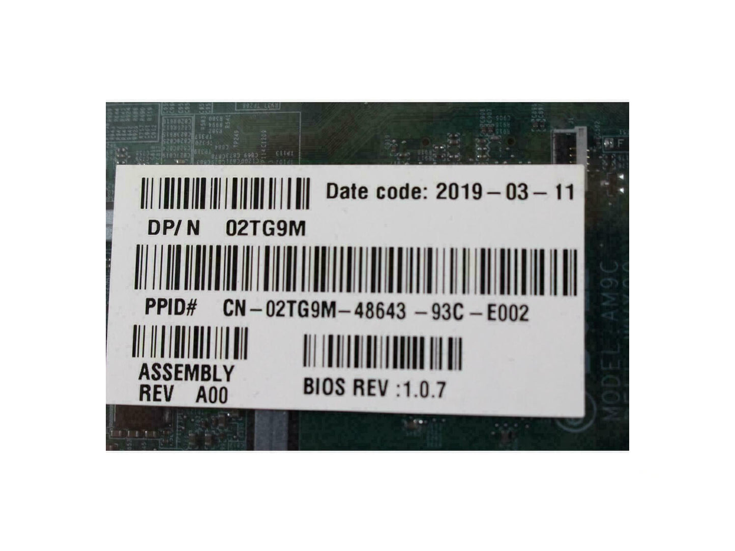 Genuine Dell Inspiron 15 5576 FX-9830P AMD 3.0Ghz Motherboard DAAM9CMBAD0 2TG9M