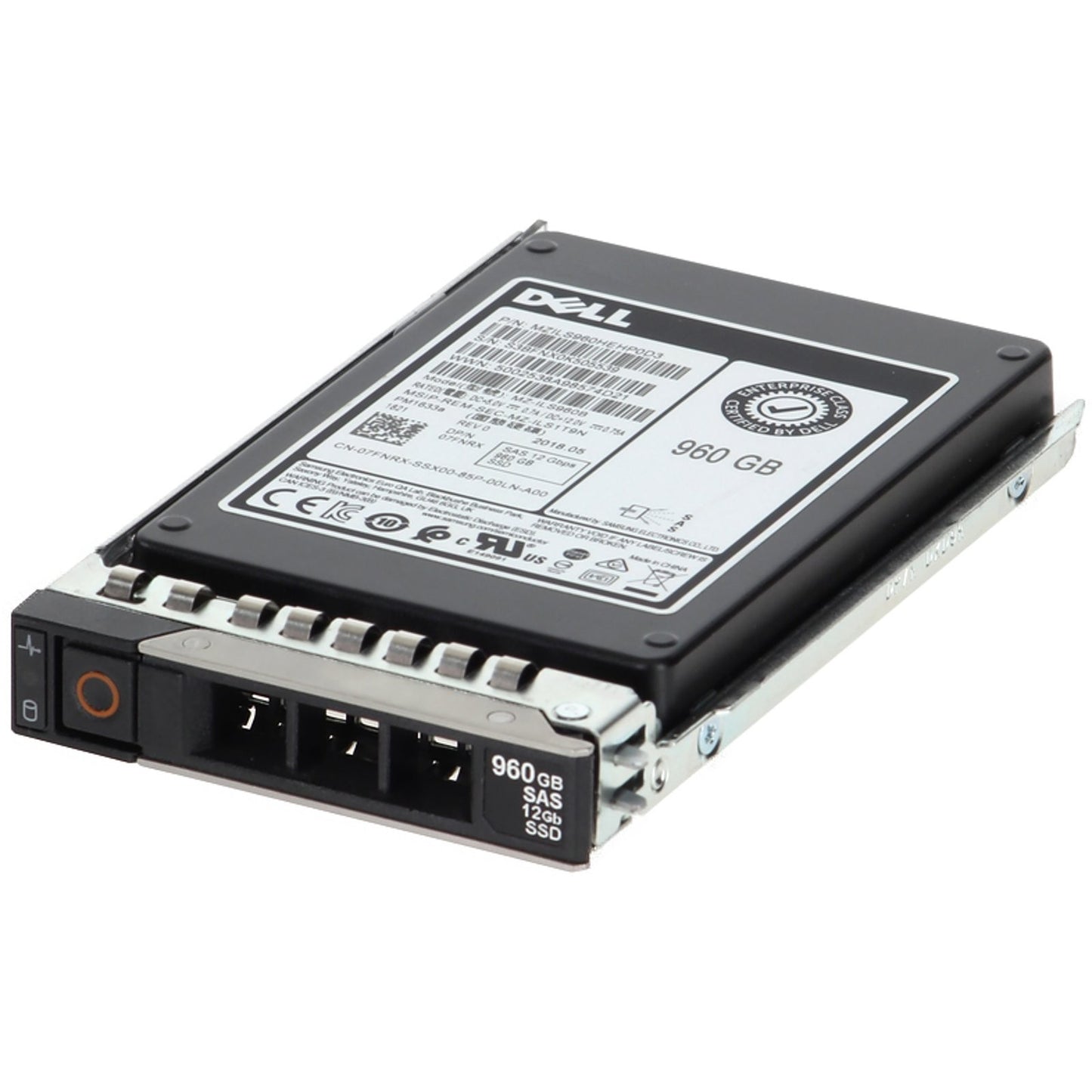 Dell 960GB 12Gbps SAS RI TLC 2.5 SSD PM1633a (7FNRX) (NOT FOR HOME PC)