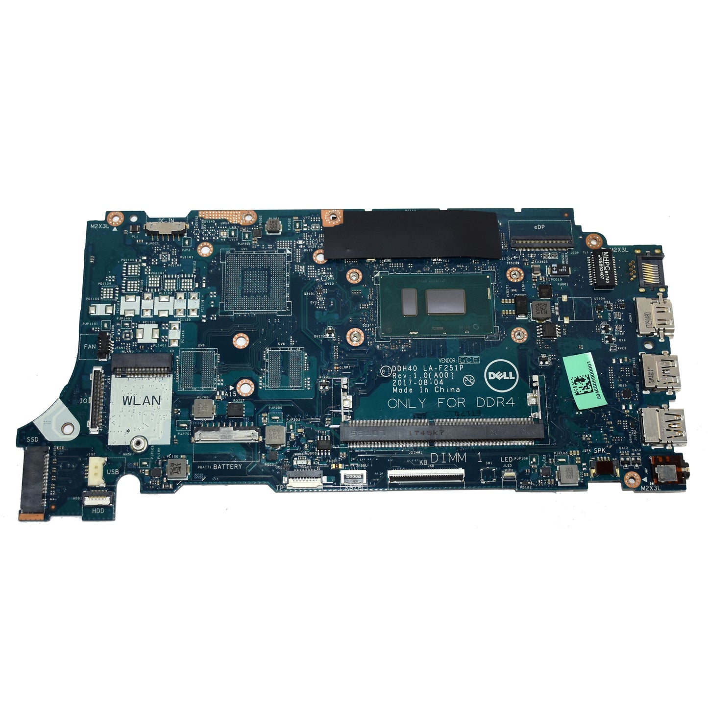 Dell Inspiron 7572 7472 Core i7-8550U 4-Core 1.8GHz Motherboard T3H19 LA-F251P