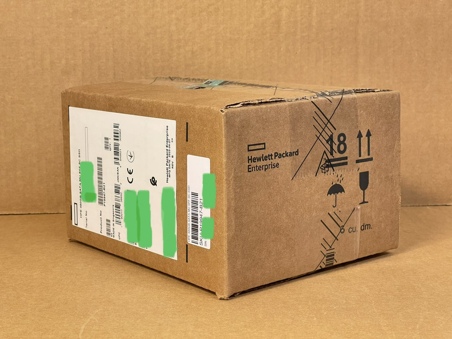 HPE 480GB SATA 6G MU SFF 2.5 SSD w/ Smart Carrier Mixed Use 5DWPD 4380TBW SC
