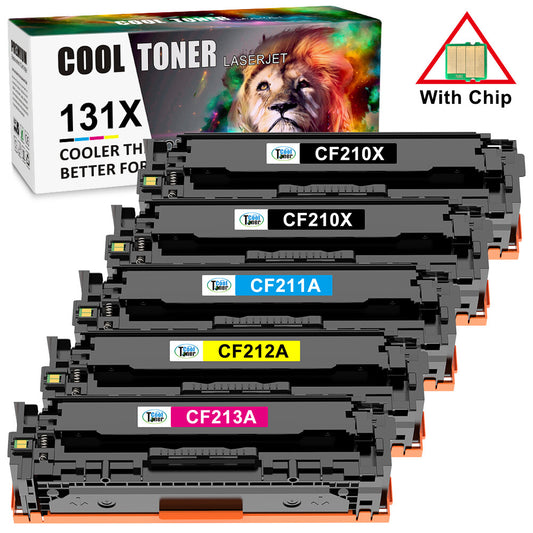 5PCS CF210A 131A 131X CF210X Toner for HP LaserJet Pro 200 M276nw M251nw M276n