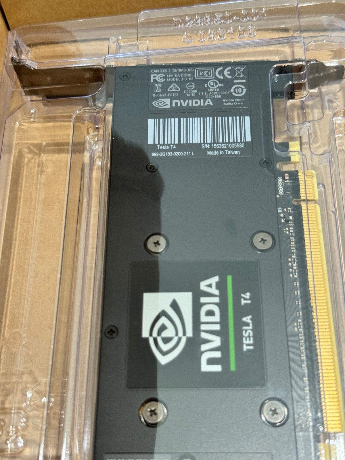 NVIDIA Tesla T4 16GB Accelerator Card 699-2G183-0200-211L High Profile