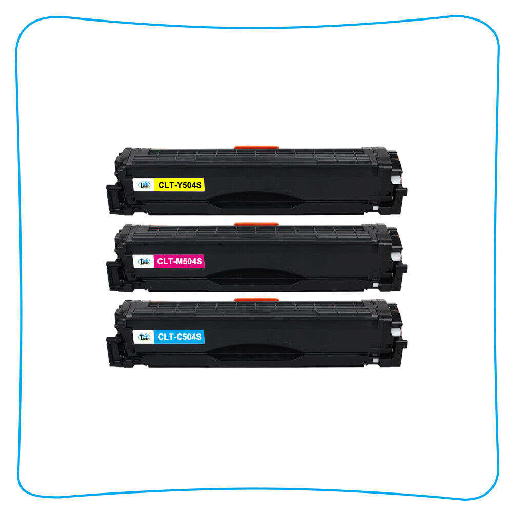 3 Pack Color CLT-K504S 504S Toner Cartridge For Samsung C1810w C1860fw CLP-415nw