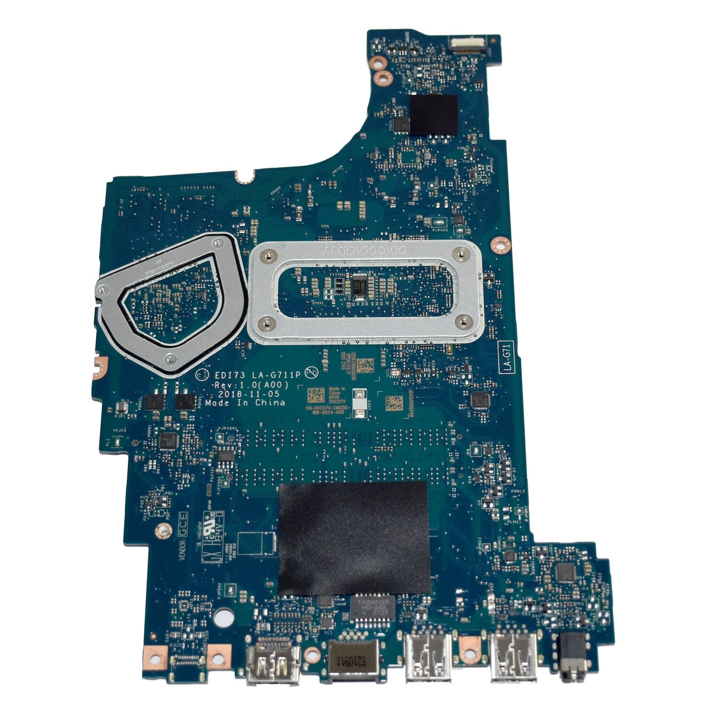 Dell Vostro 3480 3481 Motherboard i5-8265U 1.60 GHz Radeon 520 LA-G711P XC07X