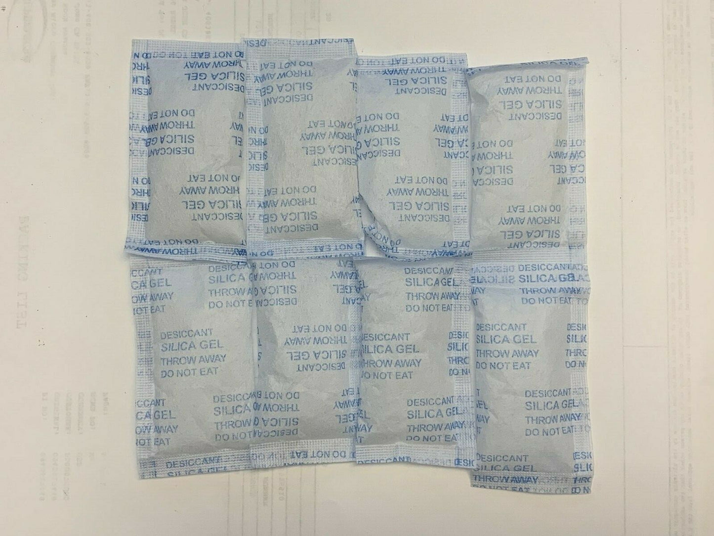 50 Pack of 10 Gram Silica Gel Moisture Free Absorber Dehumidifier Pack Bag