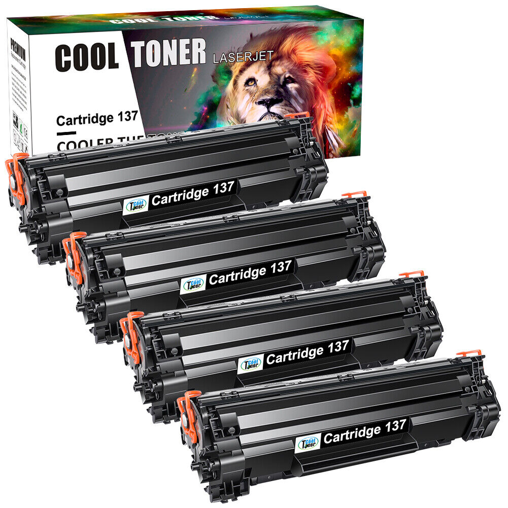 4 Pk CRG137 For Canon 137 Toner Cartridge ImageClass D570 MF232w MF236n MF212w