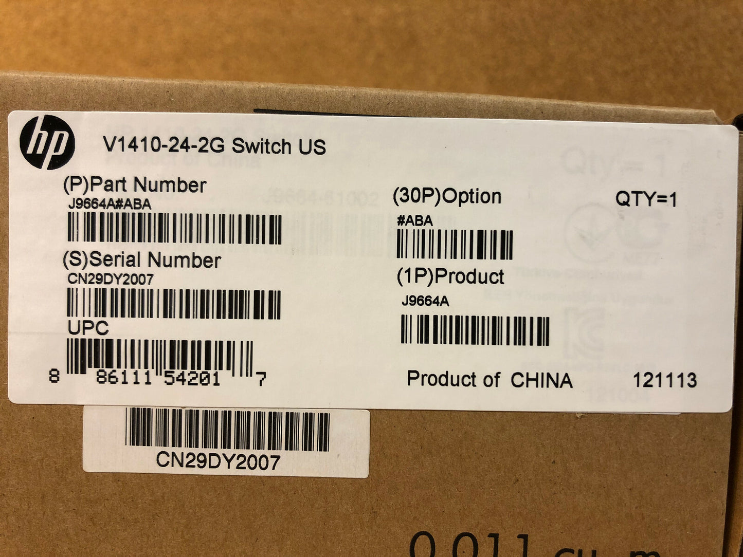 Fanless HP OfficeConnect 1410 Unmanaged Ethernet Switch 24x 10/100 ports 2x 1GbE