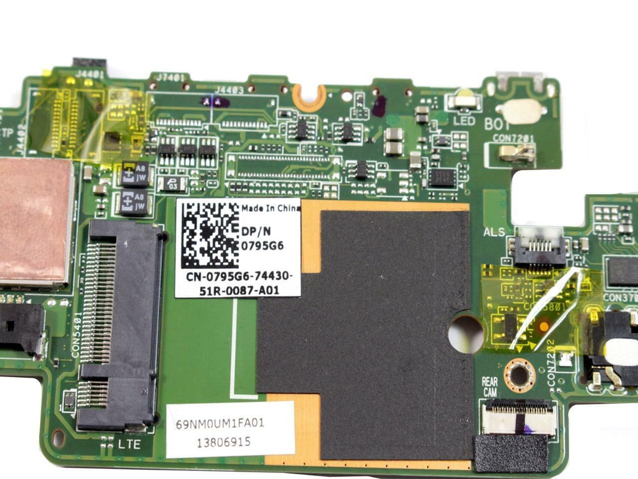 Dell Venue 8 Pro 5830 Tablet Motherboard Intel Atom Z3745D 1.3Ghz 64GB 795G6