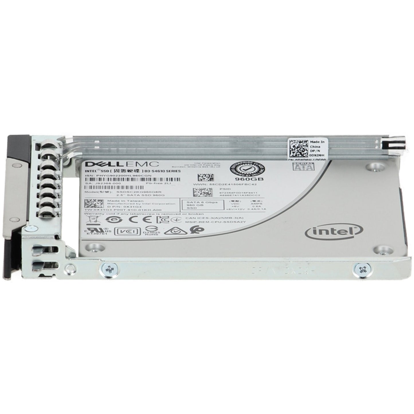 Dell 960GB 6Gbps SATA MU TLC 7mm 2.5 SSD S4610 CPO (X31G3) -CO3