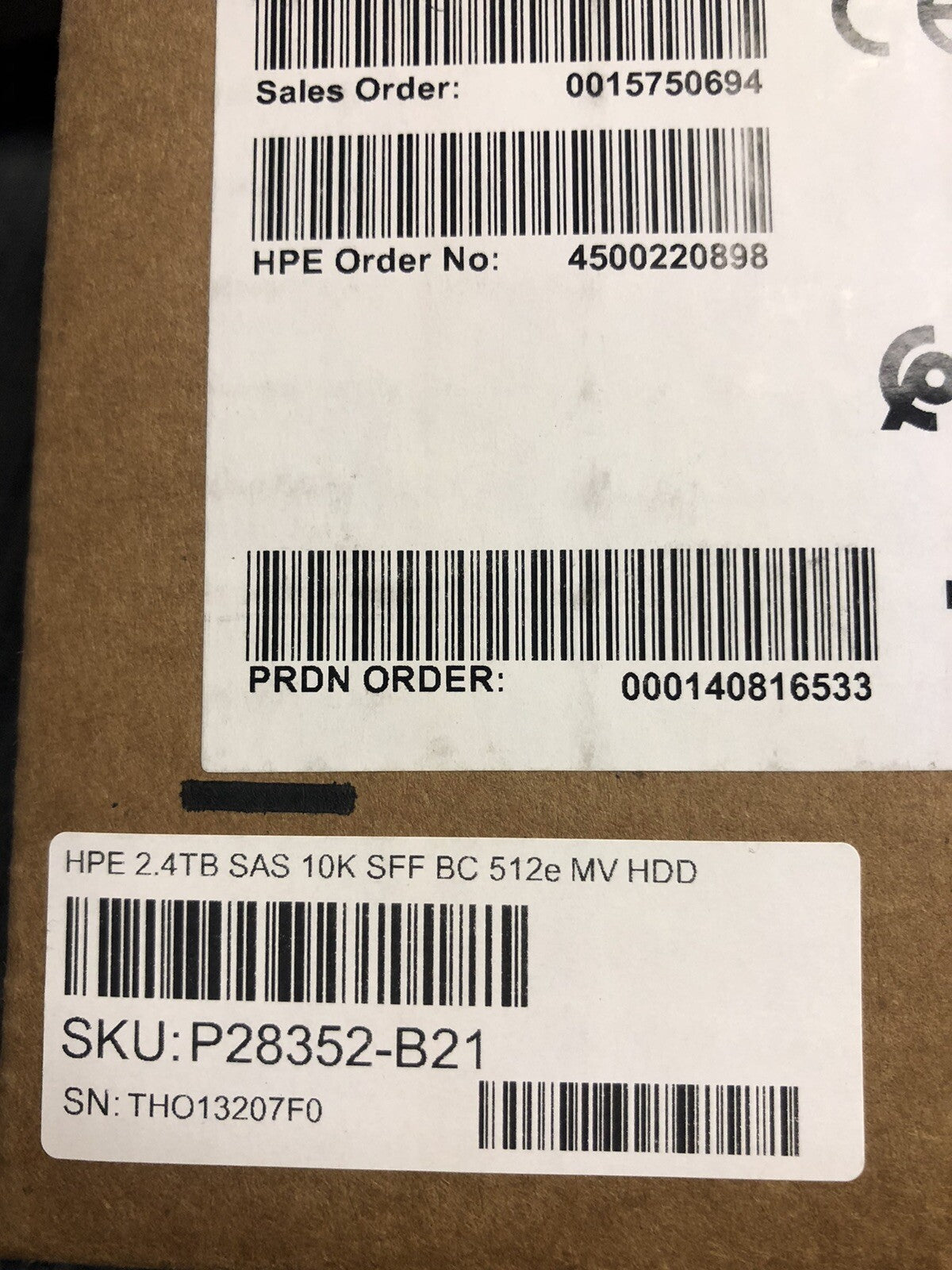 HPE 2.4TB SAS 10K SFF BC 512e Mission Critical Gen10 Plus&V2 Gen11 HDD (NOT FOR HOME PC)