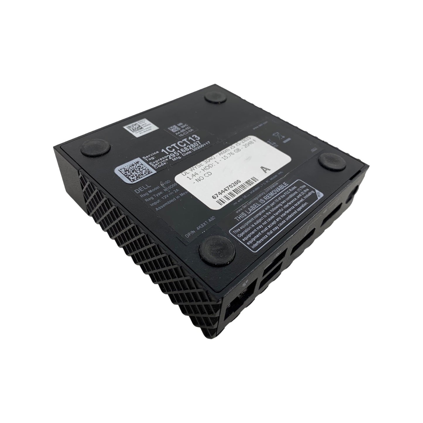 Dell Wyse 3040 Thin Client Intel Atom X5-Z8350 2GB RAM 16GB Thin OS 0PC9K3 4K8XT