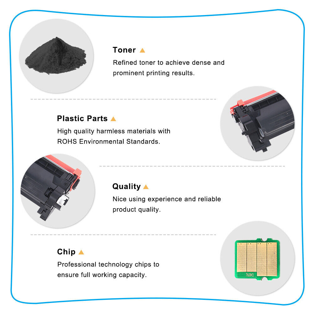 10x TN-770 TN770 Toner Compatible With Brother HL-L2370DW HL-L2370XL MFC-L2750DW