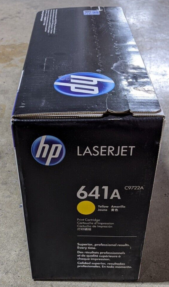 Genuine HP 641A C9722A Yellow Original Toner 8K Page LaserJet 4600 4610 4650 NEW