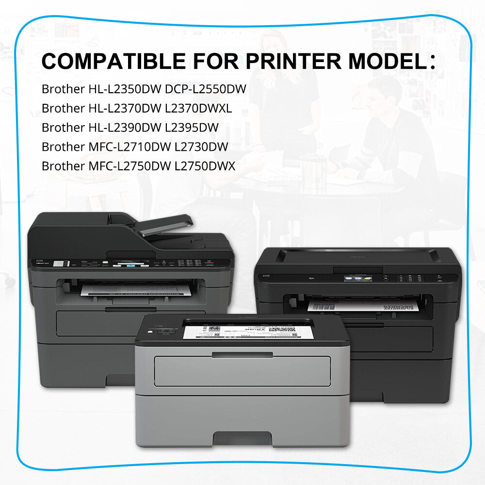 2X DR730 Drum Unit DR760 For Brother HL-L2350DW L2370DW MFC-L2710DW printer