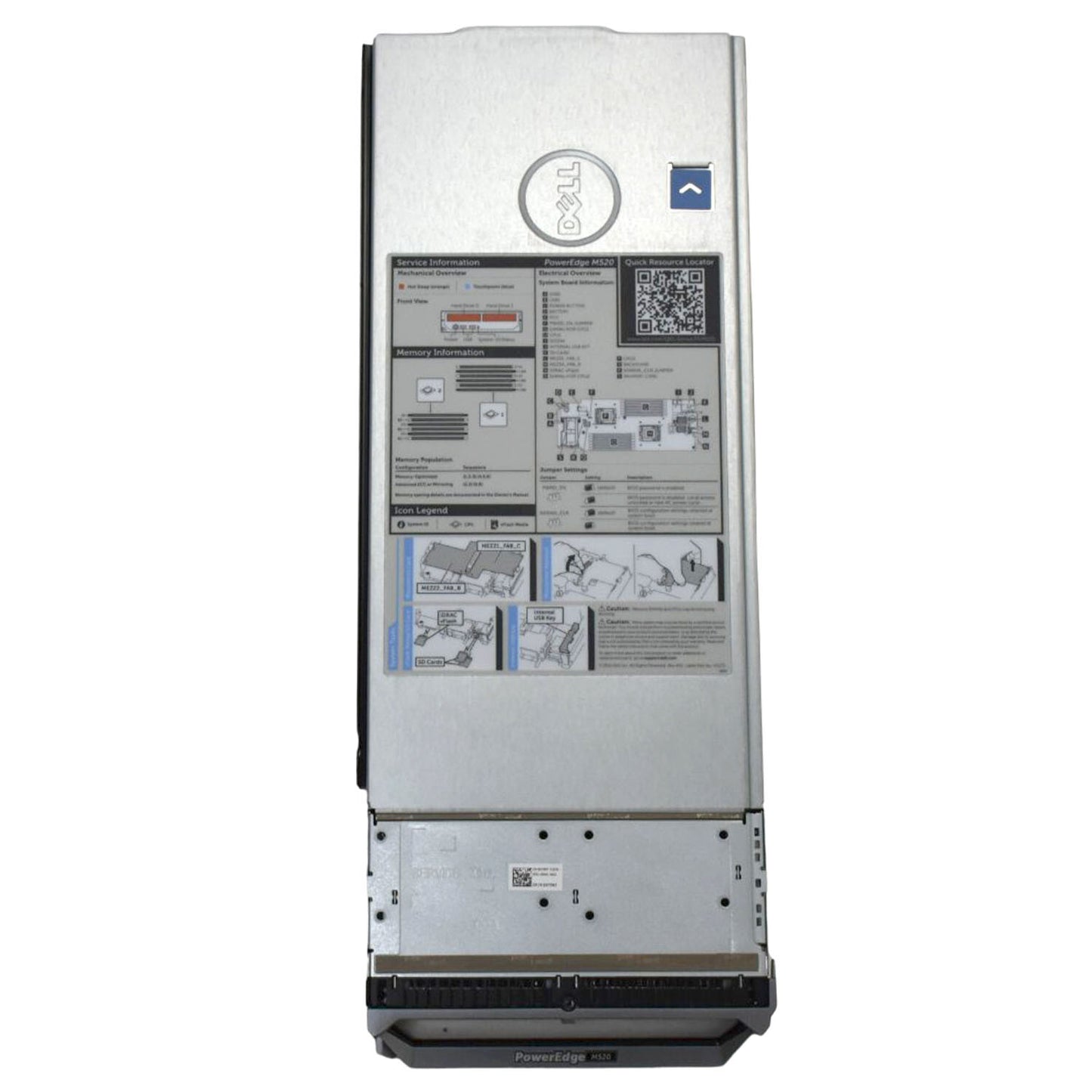 Genuine Dell PowerEdge M520 Blade Server Empty Barebone Chassis 0H7XR7 H7XR7