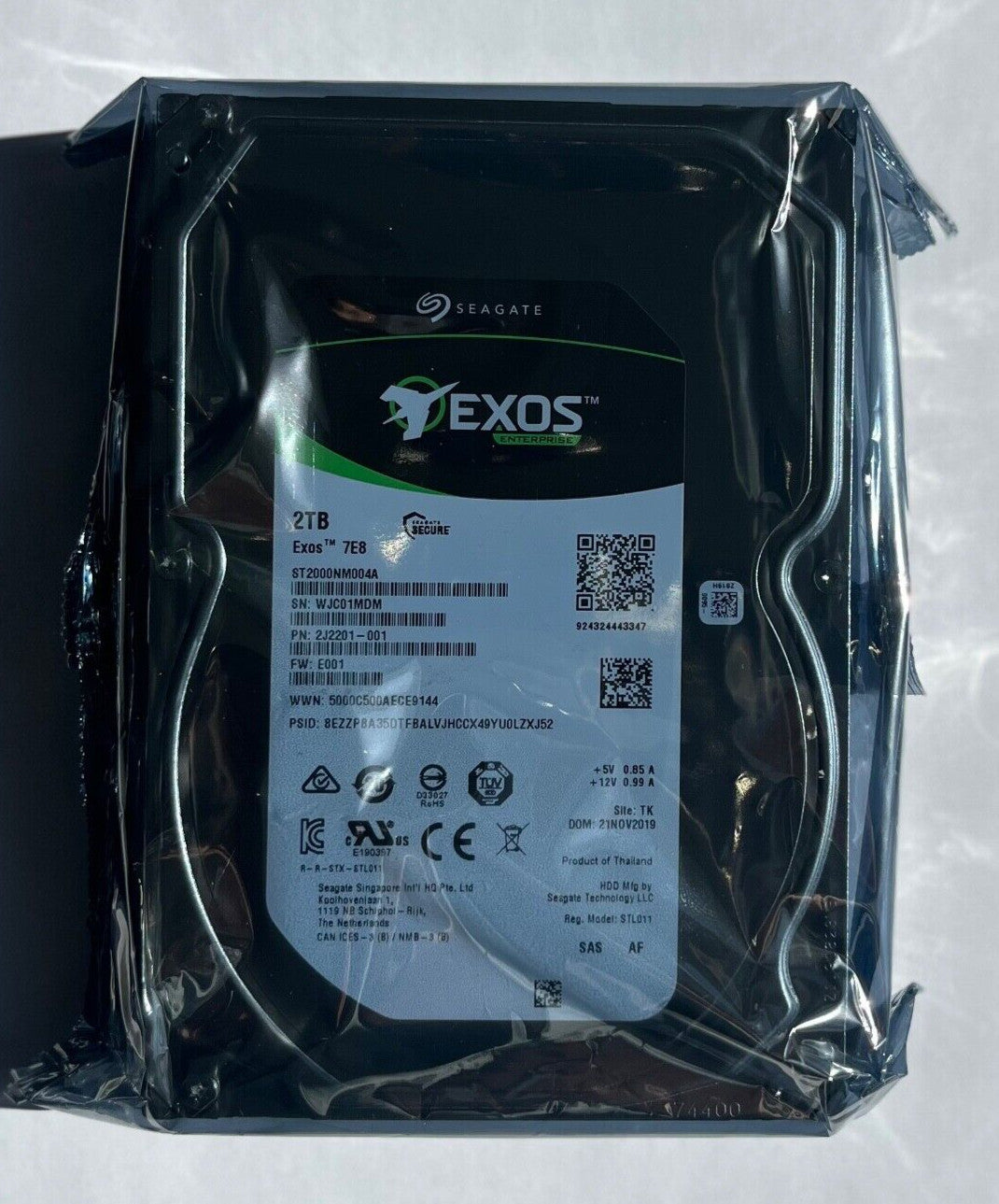FACTORY SEALED SEAGATE EXOS 7E8 ST2000NM004A 2TB 3.5" SAS INTERNAL HARD DRIVE (NOT FOR HOME PC)