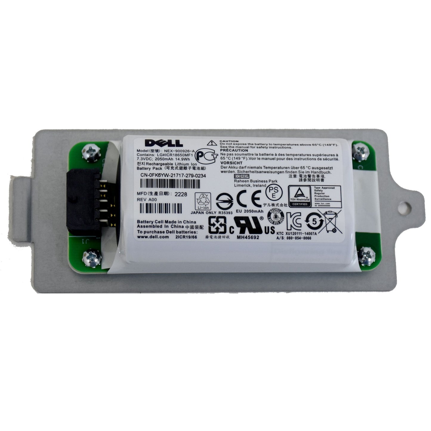 Lot Of 2 DELL 0K4PPV 10DXV EqualLogic PS4210 PS6210 Controller Battery Module