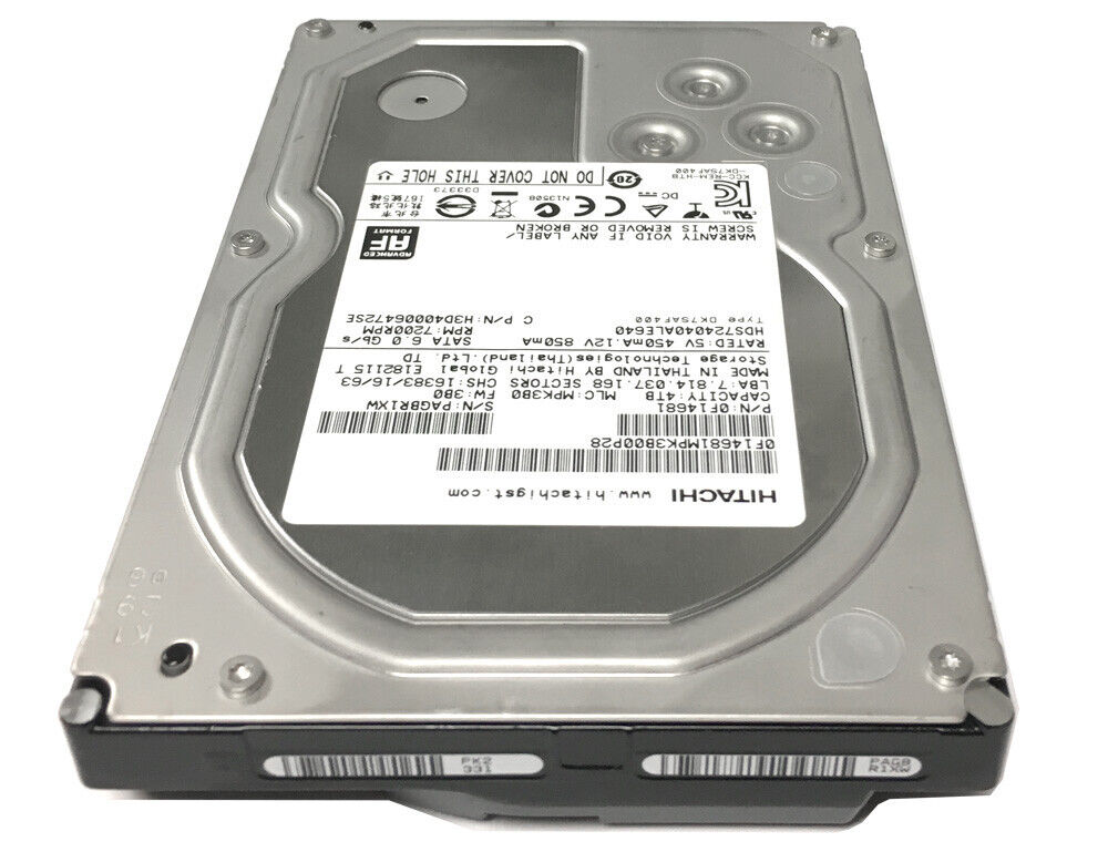 HGST 4TB 64MB Cache 7200RPM SATA 6.0Gb/s 3.5" Internal Enterprise Hard Drive