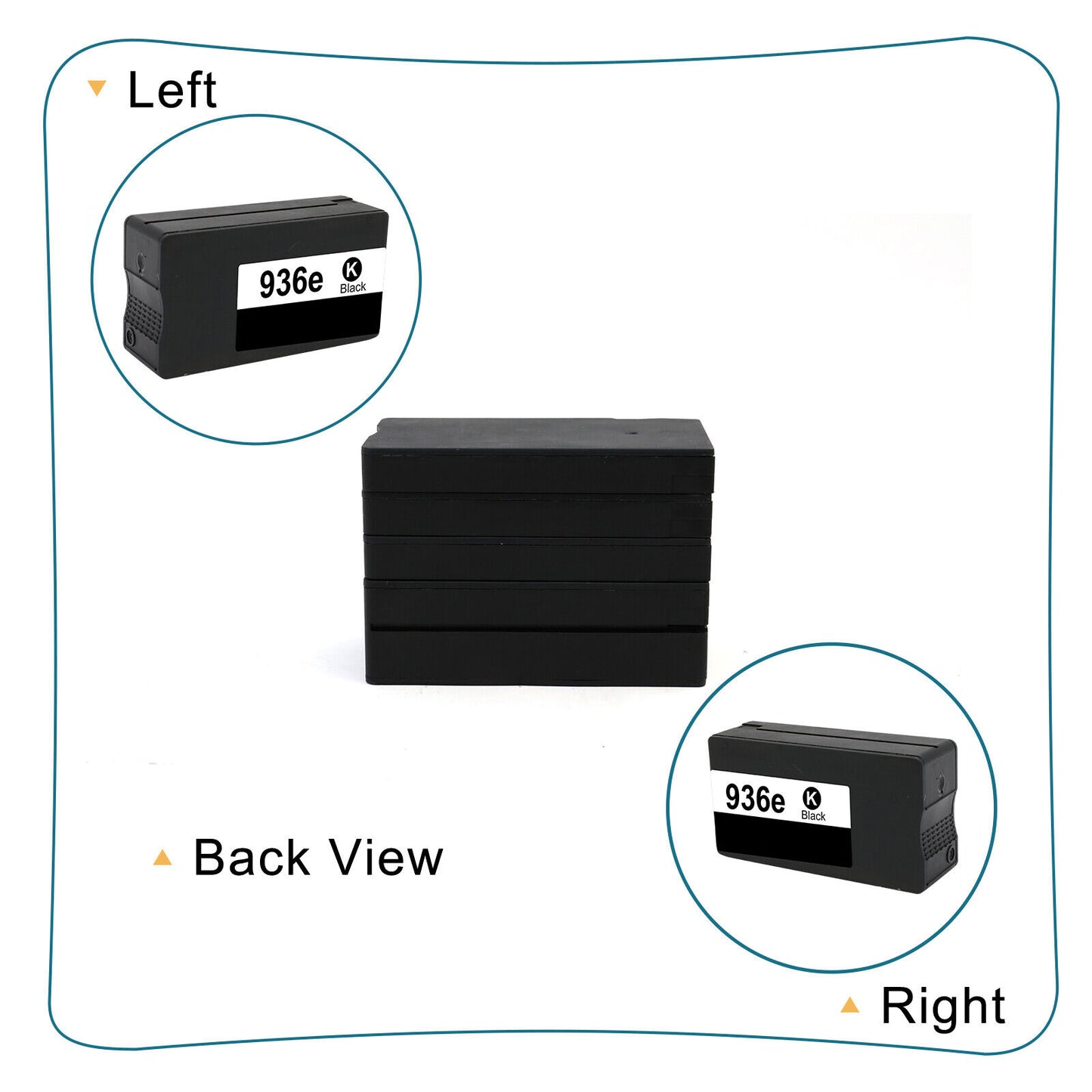 4x 936 Compatible Ink Cartridges For HP 936e OfficeJet Pro 9110 9120 9135e 9730e