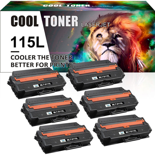 6 Pack MLT-D115L Compatible for Samsung Xpress M2820DW M2830DW Toner Cartridges