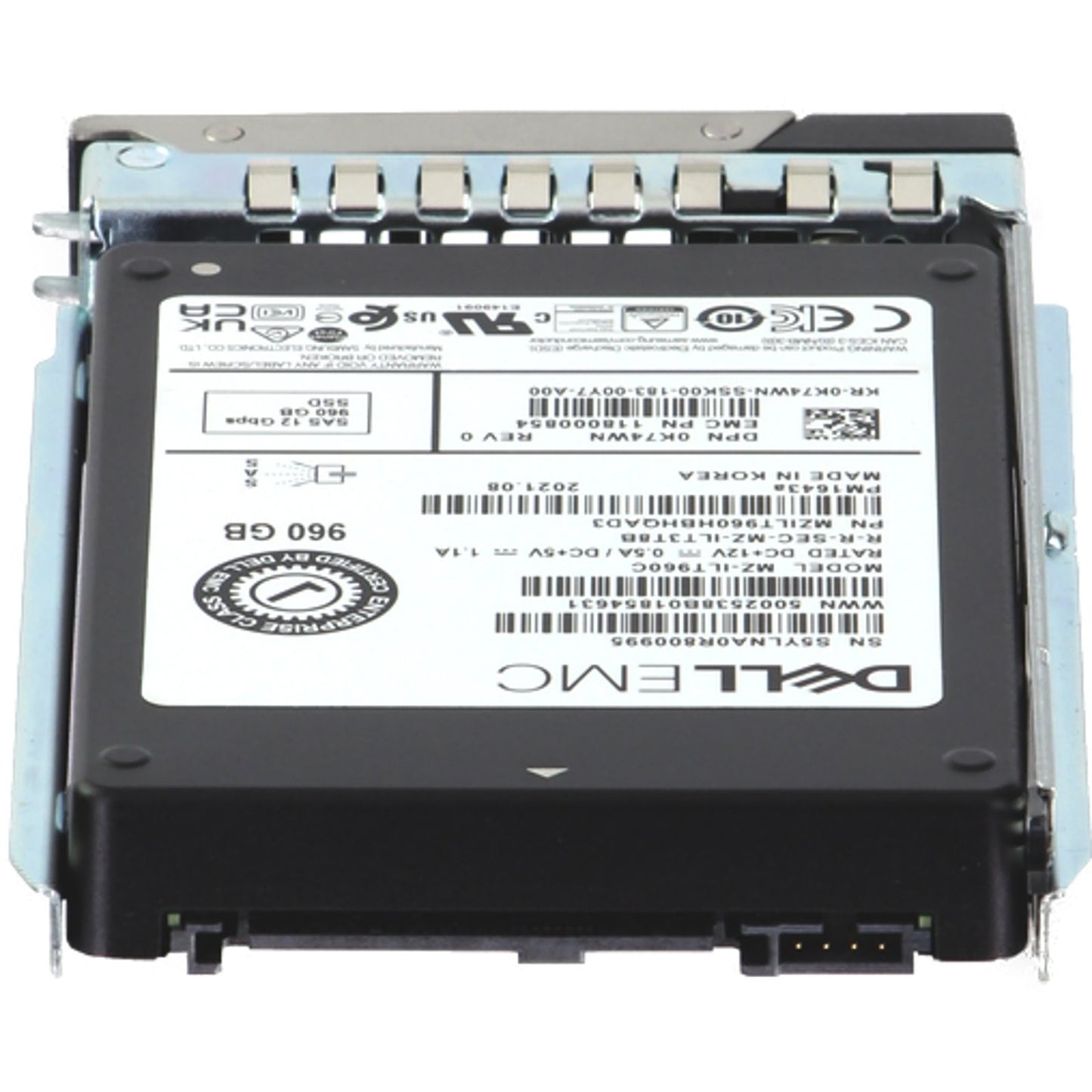 Dell 960GB 12Gbps SAS RI TLC 2.5 SSD PM1643a (ME4) CPO (K74WN) -R (NOT FOR HOME PC)