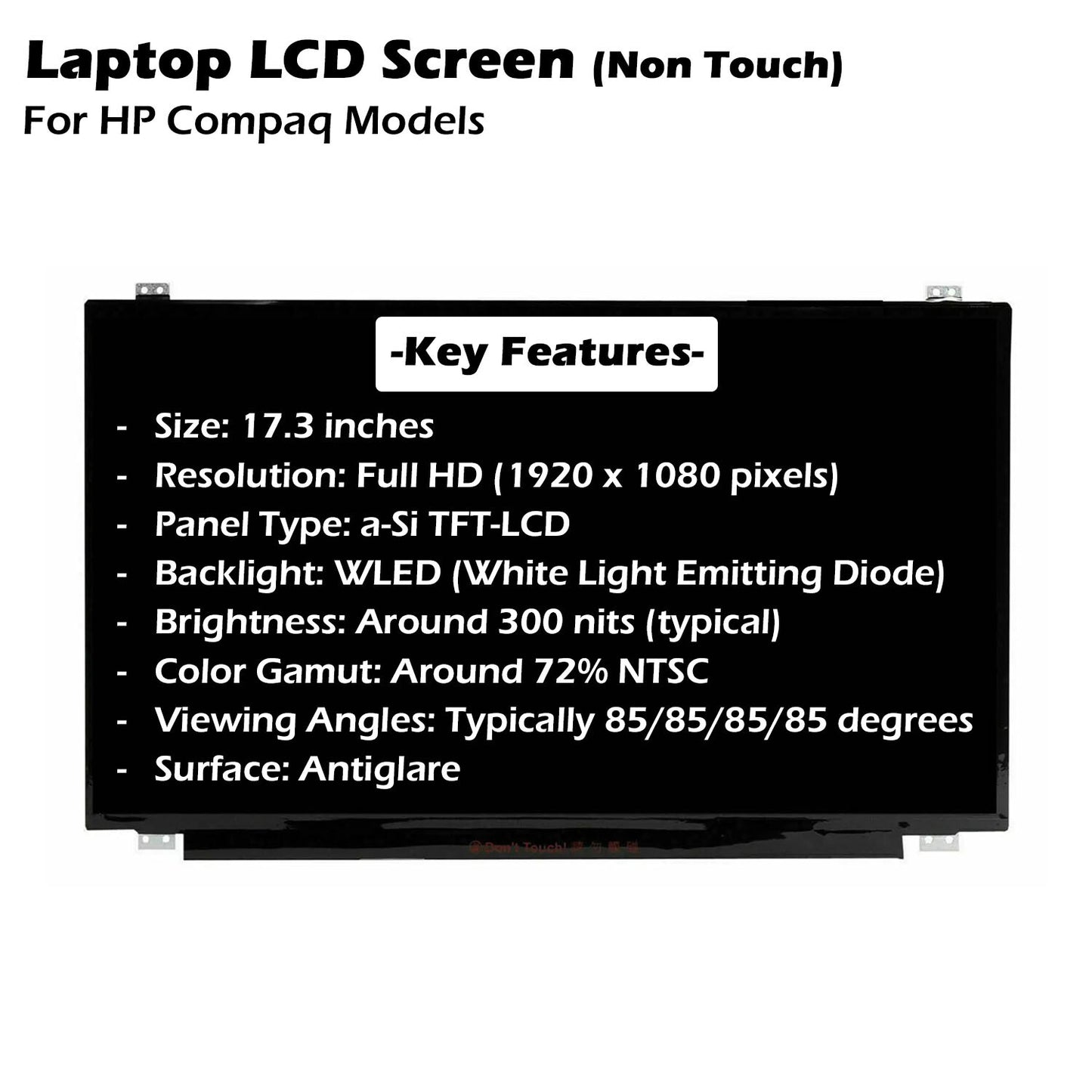 HP replacement 798926-011 LCD Screen Matte FHD 17.3" Display 1920x1080