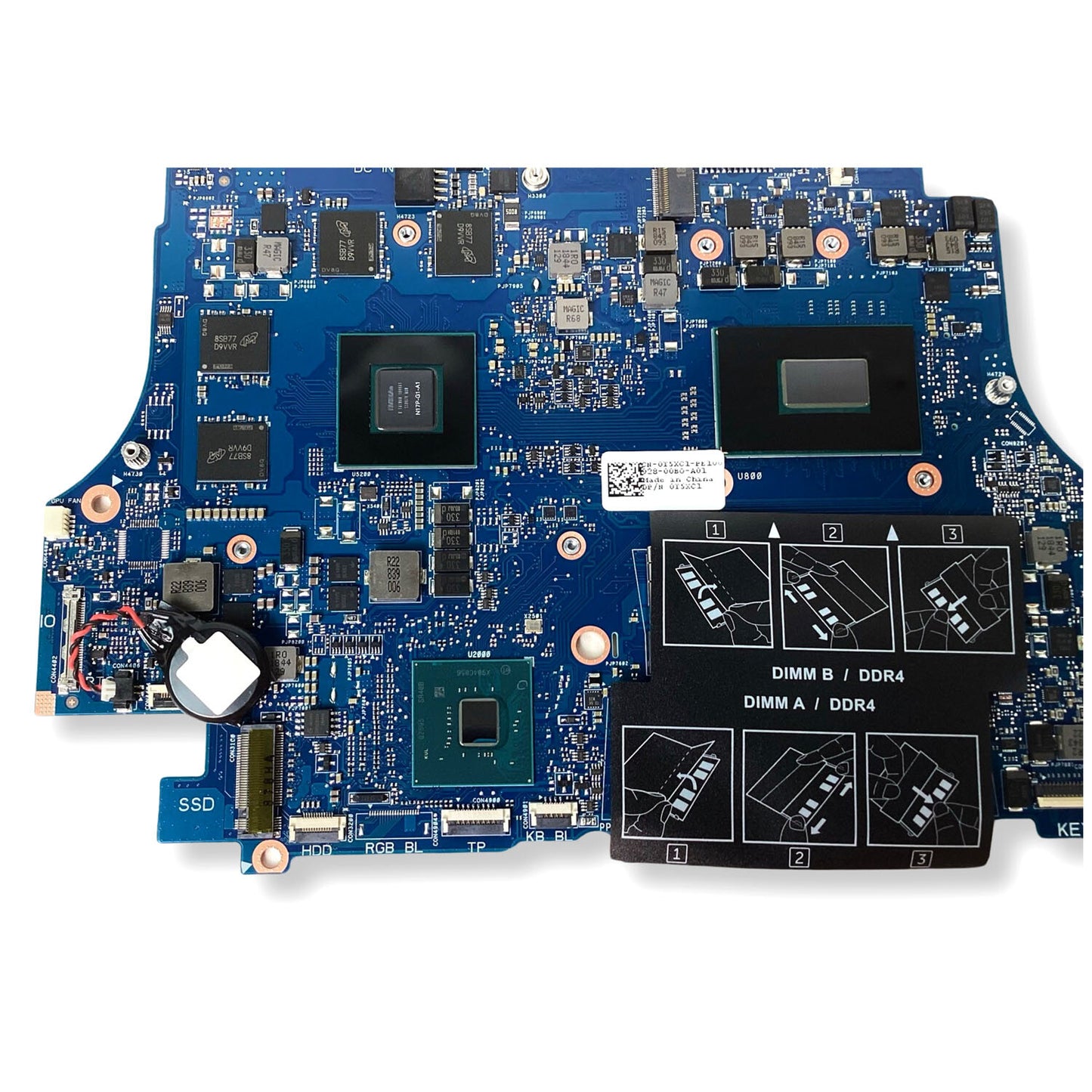 Dell G Series G7 7590 Motherboard i5-8300H 2.3GHz CPU & Nvidia GTX 1050Ti T5XC1