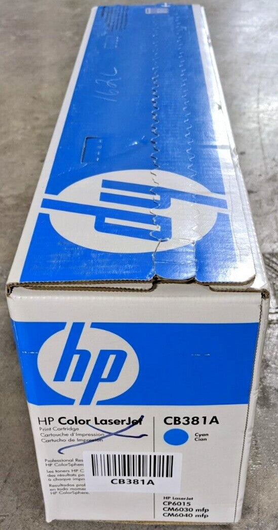 Genuine HP 824A CB381A Cyan High Yield Toner 21K Page CP3015 CM6030 CM6040 NEW