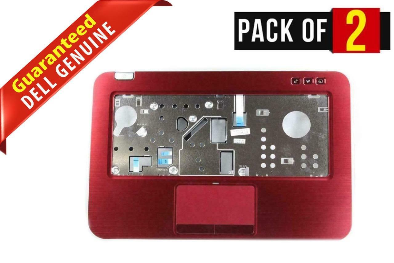 LOT x 2 Genuine Dell Inspiron 14z (5423) Red Palmrest Touchpad 060F20 130 60F20