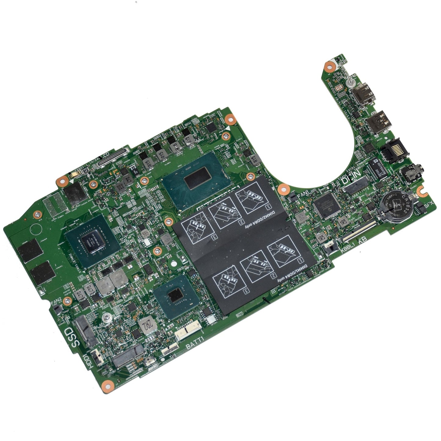 Dell G Series G3 3590 Motherboard i7-9750H 2.6GHz Hex Core Nvidia GTX 1050 GJ58G