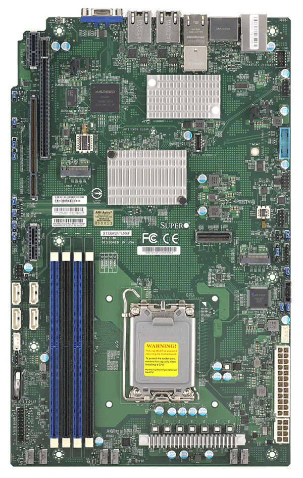 SuperMicro X13SAW-TLN4F Motherboard - WIO,UP,ADL-S Core,LGA1700,R680E,up to 150W