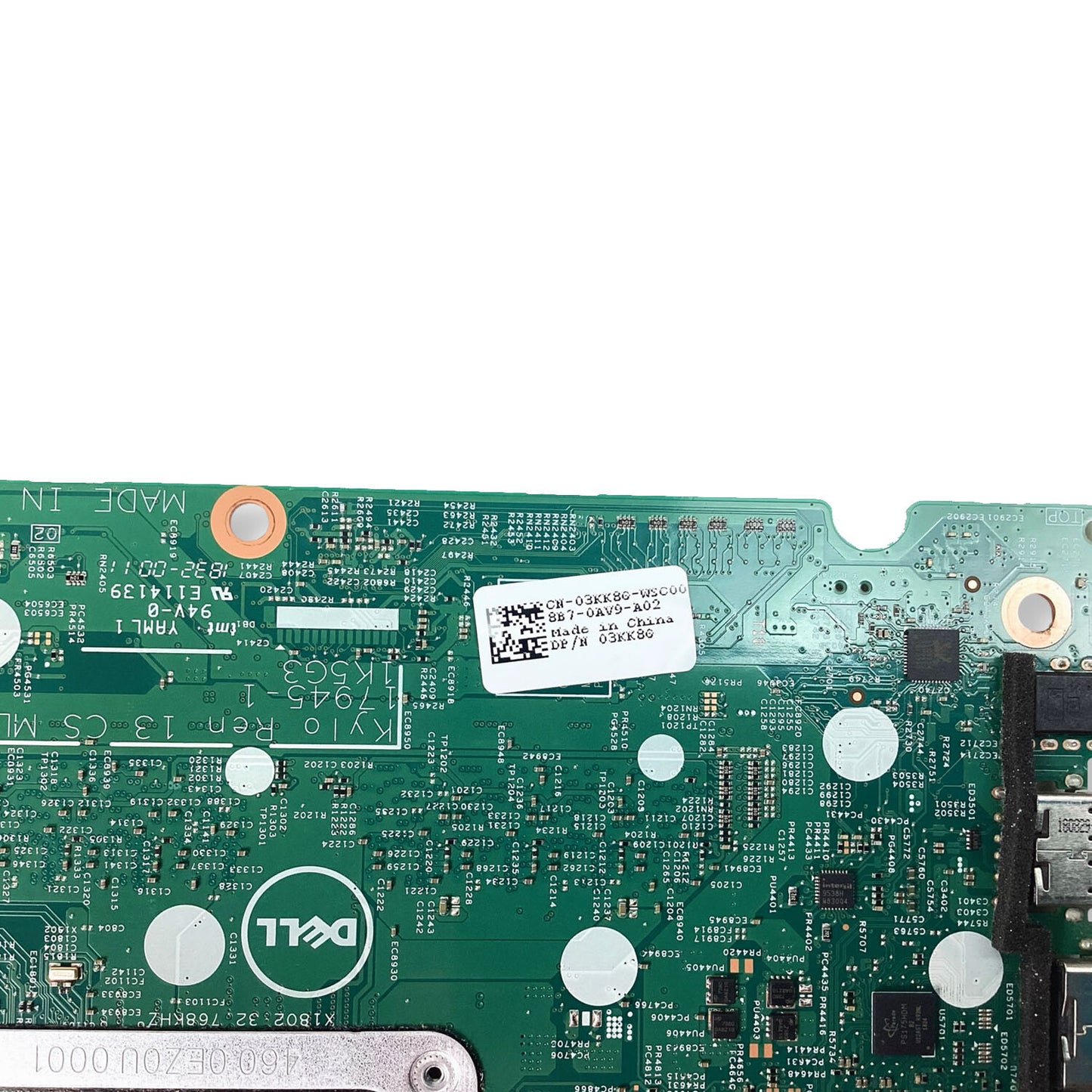 Genuine Dell Inspiron 13 7380 Laptop Motherboard i7-8565U 16GB RAM 3KK8G
