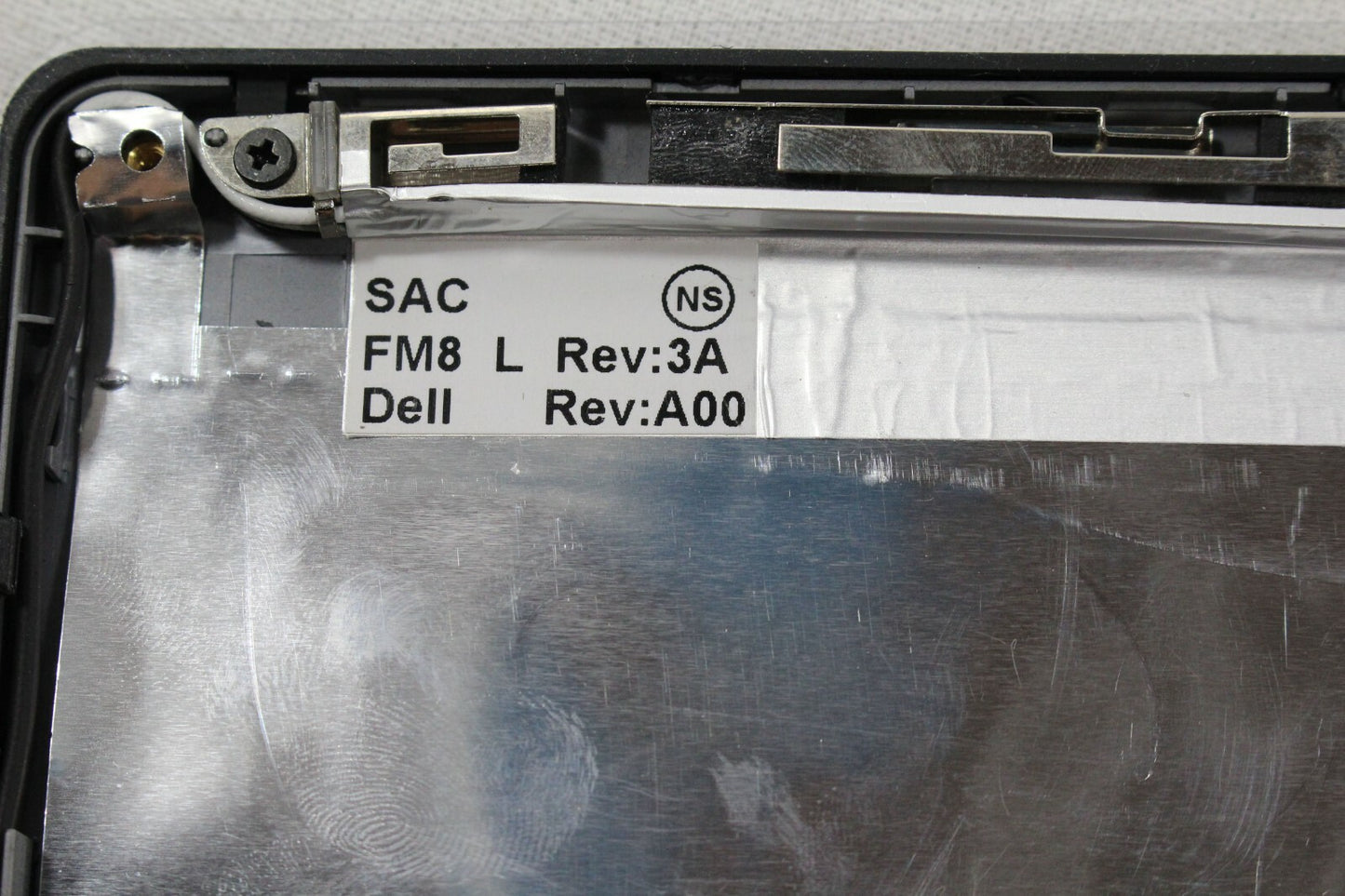 Dell Studio 1555 1557 1558 15.6" LCD Back Cover with Hinges Black W393J 7CP9G