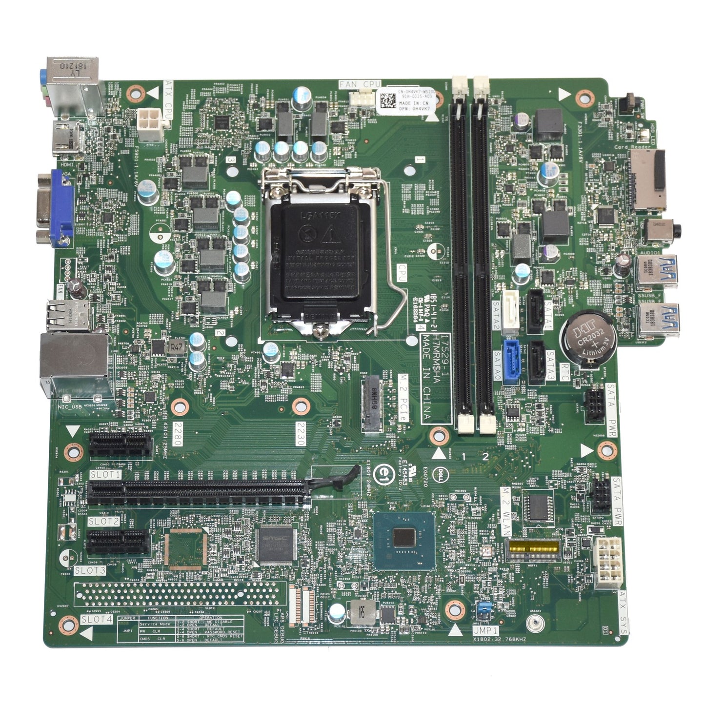 Dell Inspiron 3670 Desktop Motherboard Chipset B360 Socket LGA1151 DDR4 H4VK7