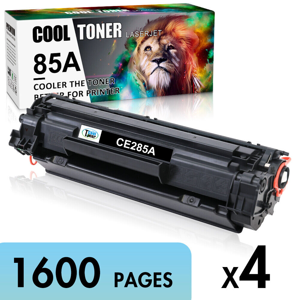 4 Pack CE285A Toner Cartridge For HP Laserjet 85A Black M1212nf M1217nfw P1102w