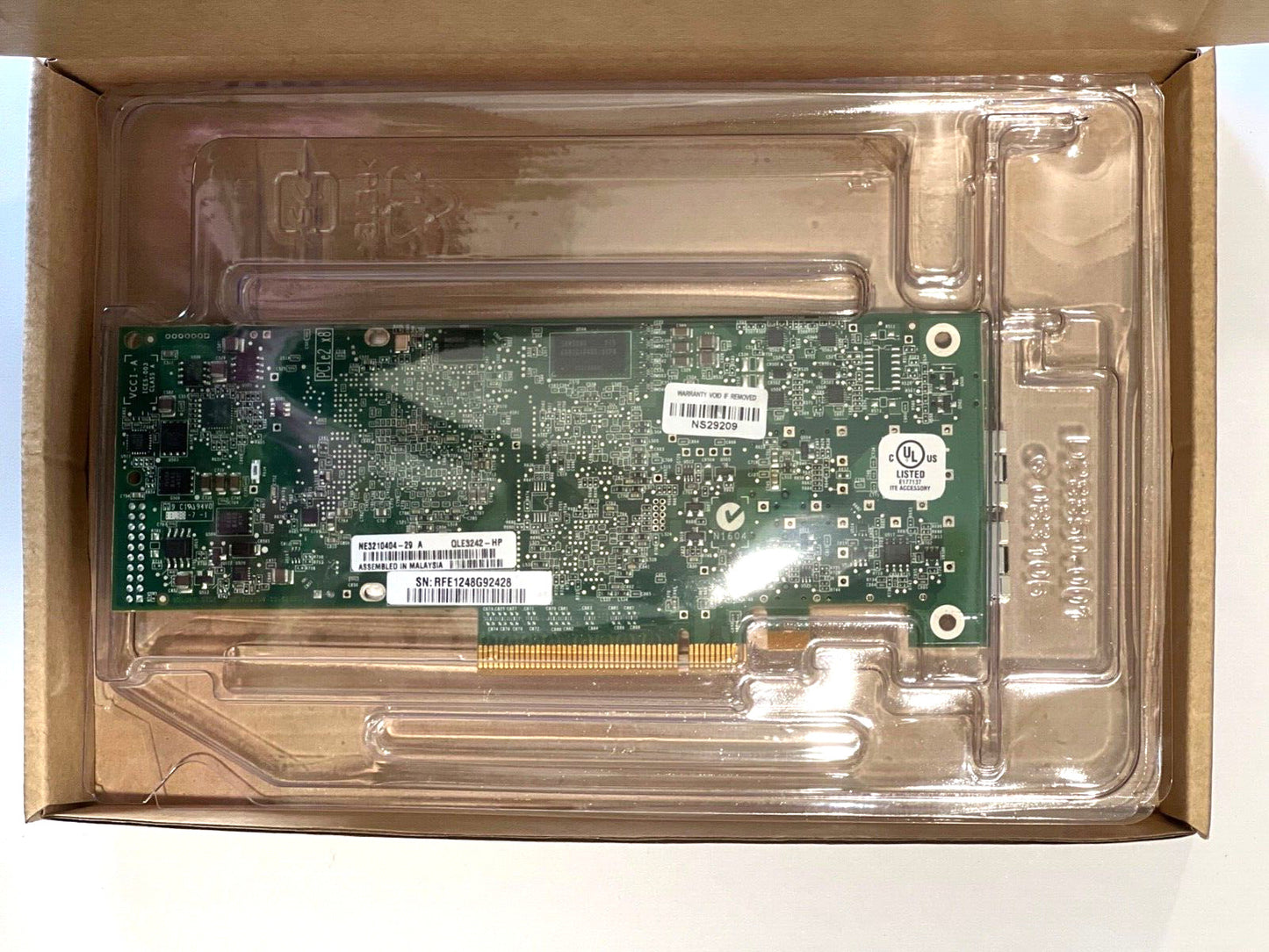 HP NC523SFP NC552SFP OCE11102 Dual Port Ethernet 10GbE SFP+ PCI-E NIC Network