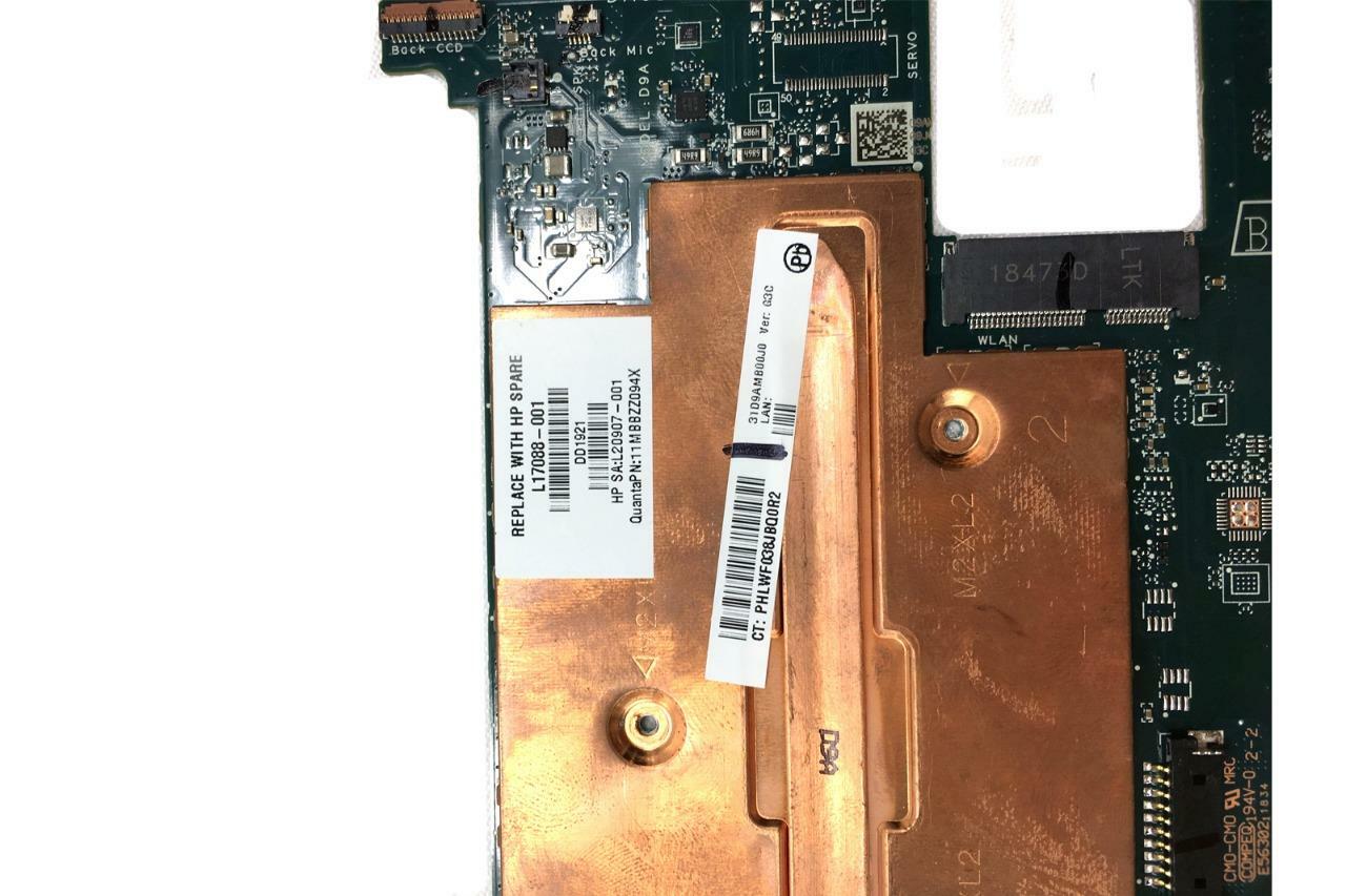 HP L17088-001 12-f01 Motherboard System Board M3-7Y30 8GB Chromebook DA0D9AMBAG0